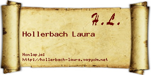 Hollerbach Laura névjegykártya